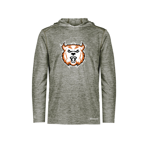 [FOLHCGGY-AS-LOGO3] Decker Men's Charge Hoodie (Adult S, Gray, Logo 3)