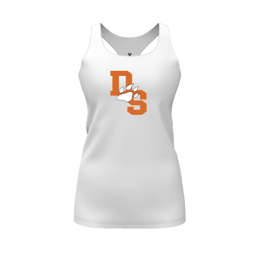 [FT0TRBWH-FYS-LOGO2] Decker Racerback Tank Top (Female Youth S, White, Logo 2)