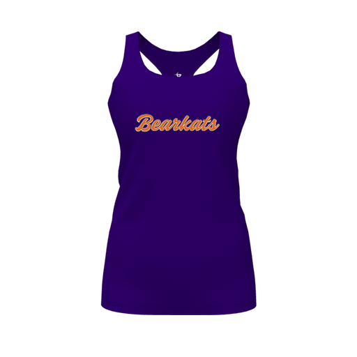 [FT0TRBPP-FYS-LOGO1] Decker Racerback Tank Top (Female Youth S, Purple, Logo 1)