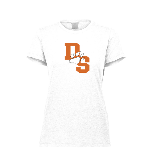 [FTSCUBWH-FAXS-LOGO2] Decker Women's Tri-Blend T-Shirt - Short Sleeve (Female Adult XS, White, Logo 2)