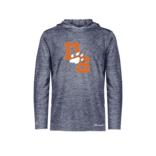 [FOLHCGNV-AS-LOGO2] Decker Men's Charge Hoodie (Adult S, Navy, Logo 2)