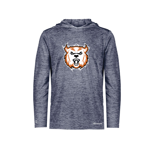 [FOLHCGNV-AS-LOGO3] Decker Men's Charge Hoodie (Adult S, Navy, Logo 3)