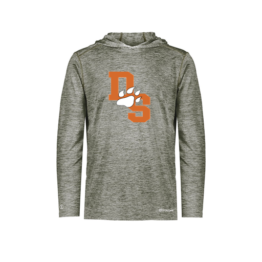 [FOLHCGGY-AS-LOGO2] Decker Men's Charge Hoodie (Adult S, Gray, Logo 2)