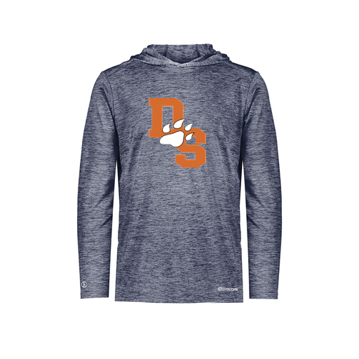 [FOLHCGNV-YS-LOGO2] Decker Youth Charge Hoodie (Youth S, Navy, Logo 2)