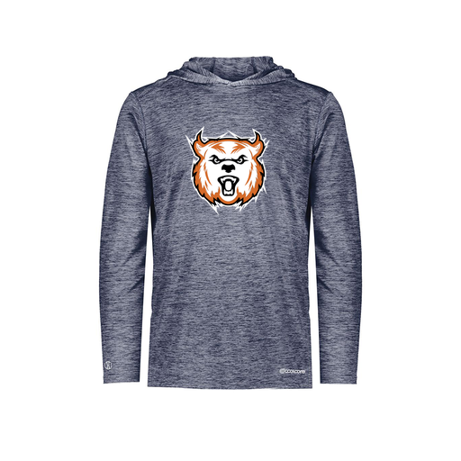 [FOLHCGNV-YS-LOGO3] Decker Youth Charge Hoodie (Youth S, Navy, Logo 3)