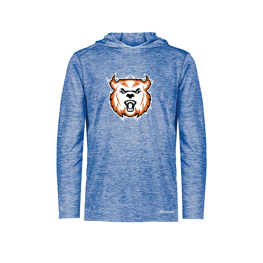 [FOLHCGRY-YS-LOGO3] Decker Youth Charge Hoodie (Youth S, Royal, Logo 3)