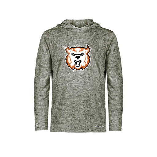 [FOLHCGGY-YS-LOGO3] Decker Youth Charge Hoodie (Youth S, Gray, Logo 3)