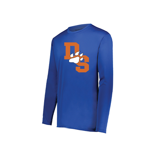 [222822.060.XS-LOGO2] Men's LS Smooth Sport Shirt (Adult XS, Royal, Logo 2)