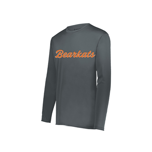 [222822.059.XS-LOGO1] Men's LS Smooth Sport Shirt (Adult XS, Gray, Logo 1)