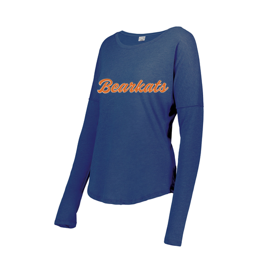 [FTLCUBRY-FAS-LOGO1] Decker Women's Tri-Blend T-Shirt - Long Sleeve (Female Adult S, Royal, Logo 1)